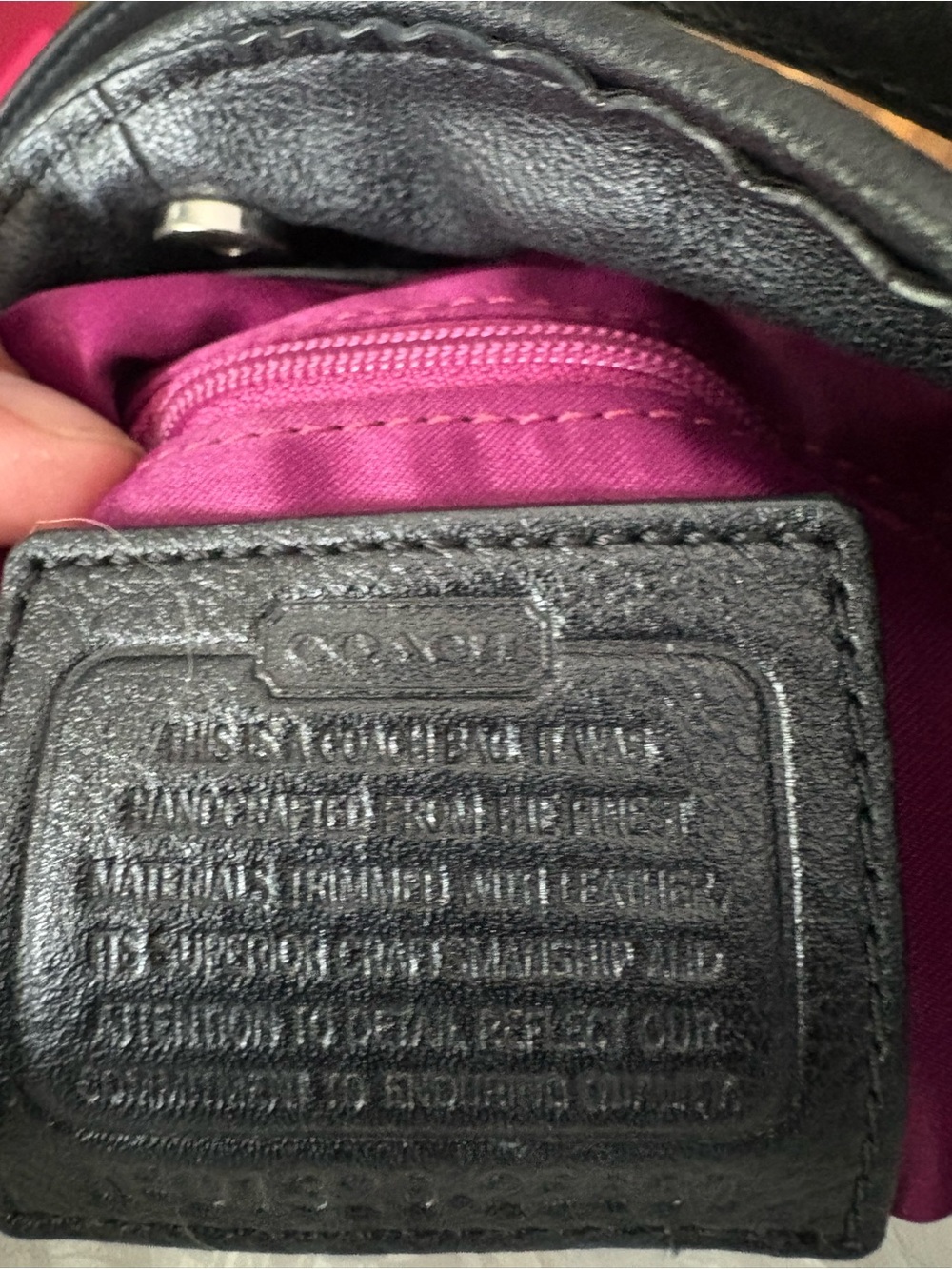 Coach Black and Cream Signature Shoulder Bag - Picture 8 of 8